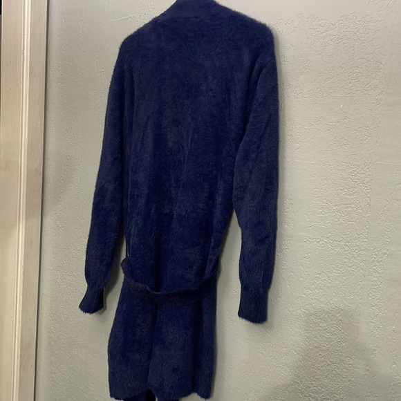 SAVAGE x Fenty (XL/1X) Fluff it Up Robe in Navy Blue - Picture 10 of 12